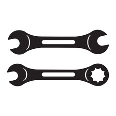 wrench icon logo vector design template
