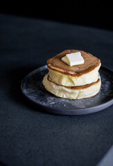 Fototapeta na wymiar Pancakes soufle japanese