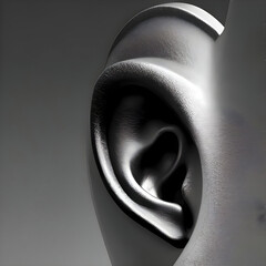 background with ear