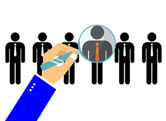 finding right person clipart