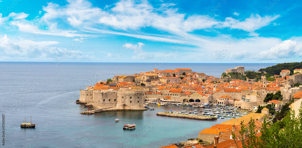 Canvas Prints Aerial view of old city Dubrovnik