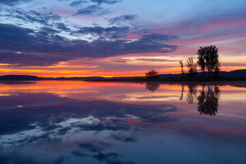 Obraz premium Morning in national park Braslau Lakes, Belarus