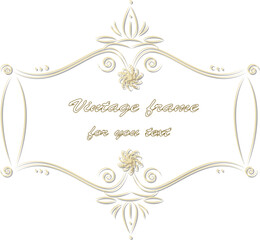 Illustration retro abstract vintage elements for your design. Sepia. Ornamental vintage with shadows, frame for your text in vector and jpg format.