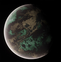 Planet, space, 3d illustration, 3d rendering	
