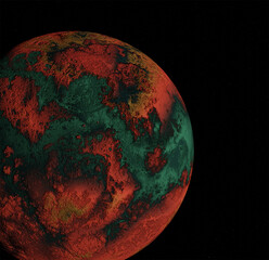 Planet, space, 3d illustration, 3d rendering	
