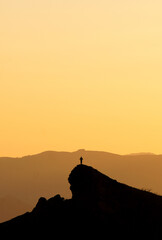 Fototapeta premium silhouette of a person