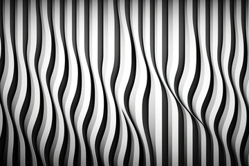 Pattern of wavy stripes for the background. Horizontal and vertical wave patterns. Grey with white waves. Generative AI