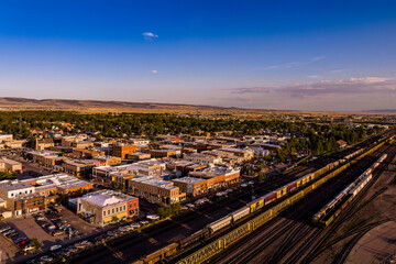 Summer Drone View of Laramie, Wyoming