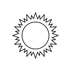 sun icon vector. weather icon