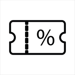 discount - coupon - trolley icon vector design template