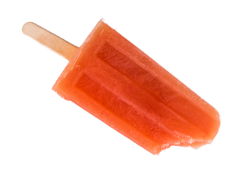 Grapefruit Popsicles on transparent (background, selective focus)