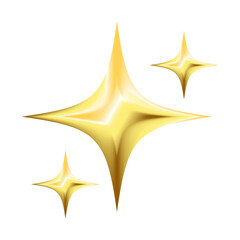 golden star icon on transparent white background png ai editable emoji