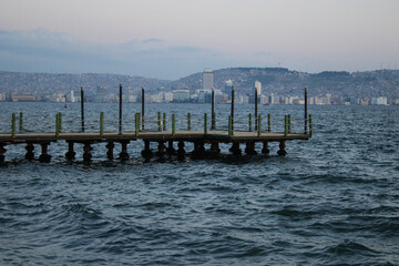 pier in the sea