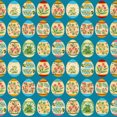 seamless pattern spring holiday easter
