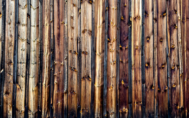 Aged wooden wall texture, vintage architecture, close-up detail
