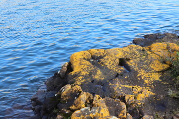 Autumn Day in in Two Harbors, Minnesota on the Lake Superior Harbor Near Lighthouse 