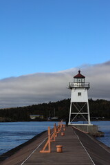 Lighthouse off Lake Superior in Two Harbors, Minnesota