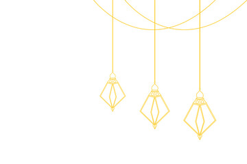 islamic lantern ramadan line art 