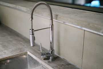 silver faucet