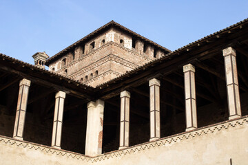 Fototapeta na wymiar Castel of Pandino - Lombardy