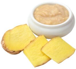 Ginger with paste