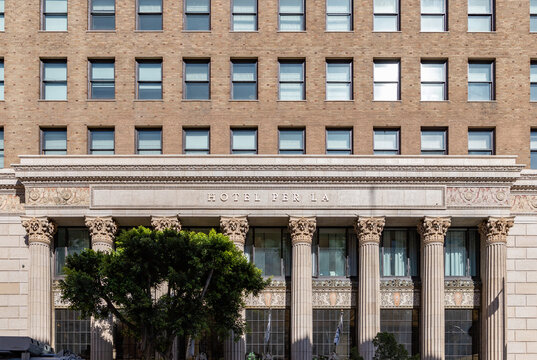 Los Angeles, United States - November 18, 2022: A picture of the Hotel Per La in Downtown Los Angeles.