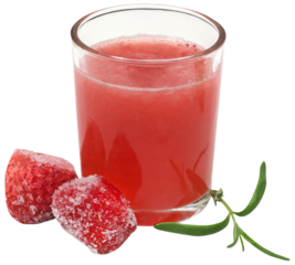 Strawberry juice wtih rosemary