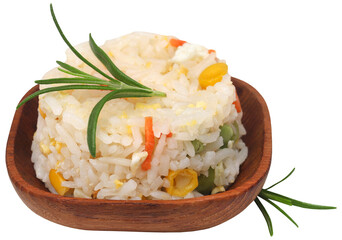 Fried rice with rosemary