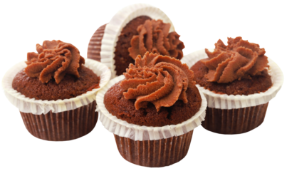 Freshly prepared homemade muffin