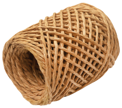 Thread ball made of natural jute fiber