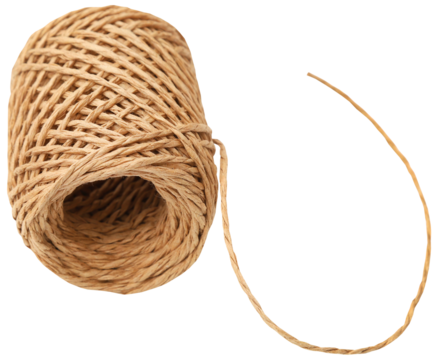 Thread ball made of natural jute fiber