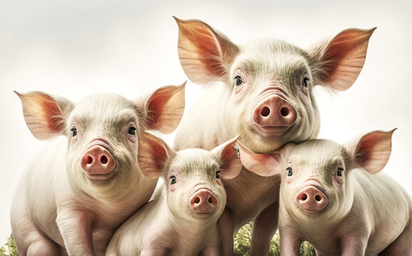 Schweinefamilie, ki generated