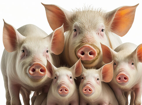 Schweinefamilie, ki generated