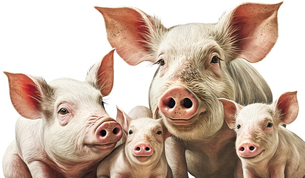 Schweinefamilie, ki generated