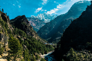 Fototapeta na wymiar Panorama of the mountains