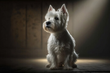 West Highland White Terrier digital portraits