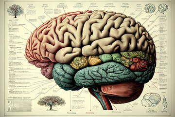 Human brain structure and zones and anatomy . - 575464795