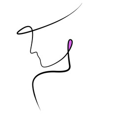 One Line Art - The Woman 5