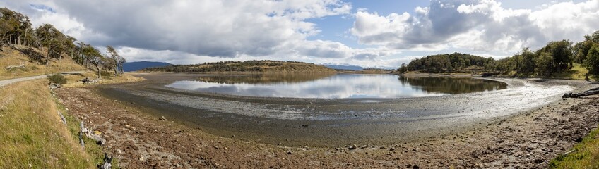 Landscape at the beautiful end of the world - Ushuaia, Tierra del Fuego, South America - Panorama