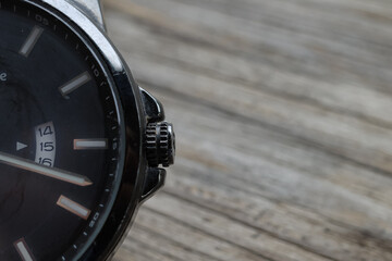 the parts of the watch are black