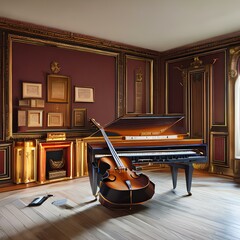 15. A music room with an instrument and a comfortable place to practice.1, Generative AI