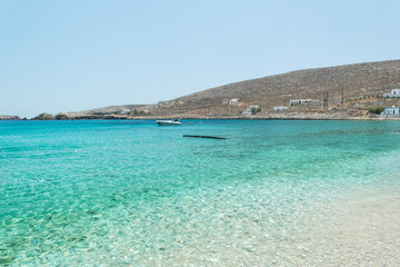 Fototapeta premium Port of Karavoustakis in Folegandros Island, Greece
