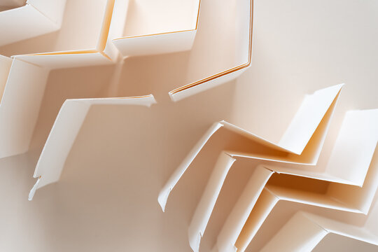 abstract paper background with chevron or zig zag patterns