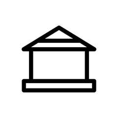 bank icon or logo isolated sign symbol vector illustration - high quality black style vector icons