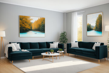 Relax and Unwind in This Comfortable Living Room with Modern Furniture