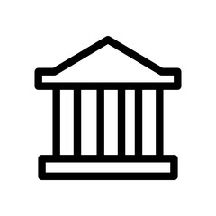 bank icon or logo isolated sign symbol vector illustration - high quality black style vector icons