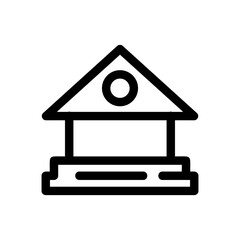bank icon or logo isolated sign symbol vector illustration - high quality black style vector icons