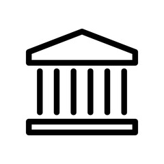 bank icon or logo isolated sign symbol vector illustration - high quality black style vector icons