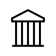 bank icon or logo isolated sign symbol vector illustration - high quality black style vector icons