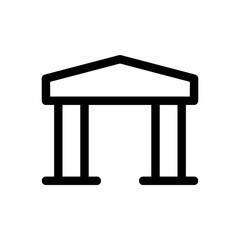 bank icon or logo isolated sign symbol vector illustration - high quality black style vector icons